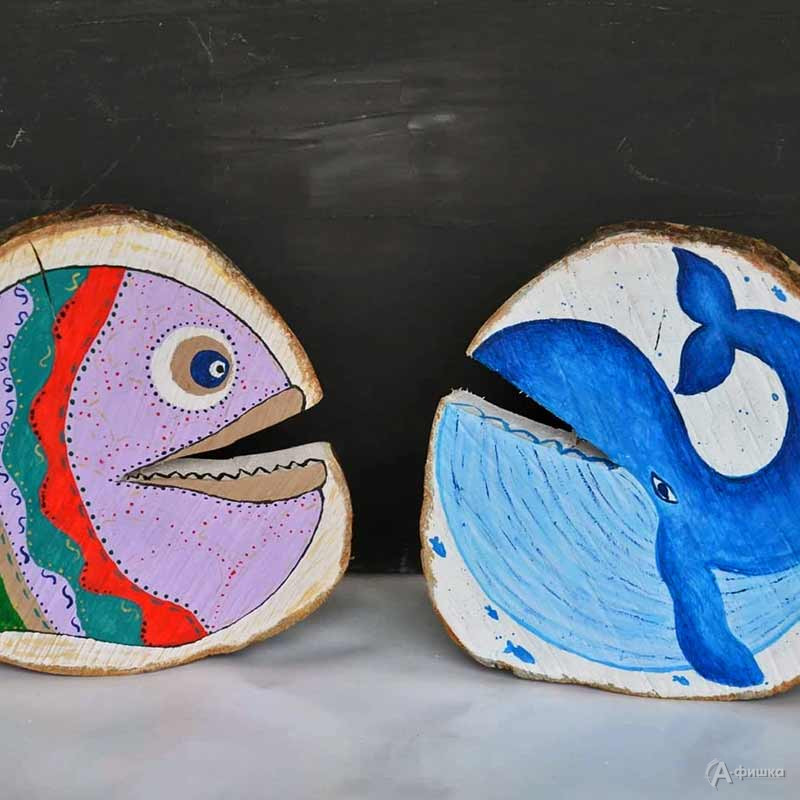 Мастер-класс по созданию панно на срезе дерева «Рыбы»: Детская афиша Белгорода