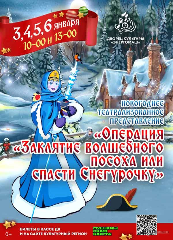 «Операция „Заклятие волшебного посоха“, или Как спасти Снегурочку»: Детская афиша Белгорода