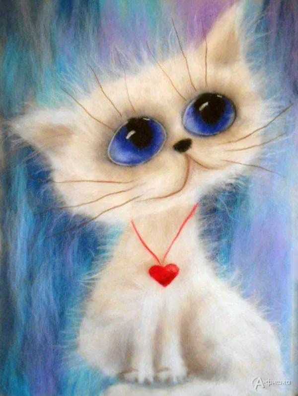 Мастер-класс по живописи шерстью «Милый котёнок»: Детская афиша Белгорода
