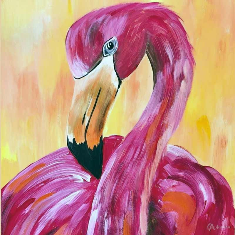 Мастер-класс по правополушарному рисованию «Фламинго»: Детская афиша Белгорода