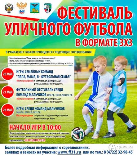 Фестиваль уличного футбола «Папа, мама, я — спортивная семья»: Афиша спорта в Белгороде