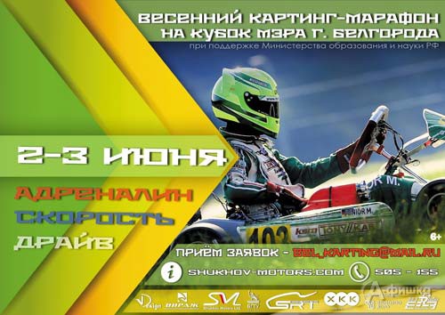 Картинг-марафон на Кубок мэра г. Белгорода: Афиша спорта в Белгороде