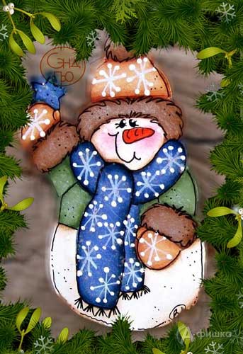 Мастер-класс «Новогодняя подвеска Снеговик» в : Детская афиша Белгорода