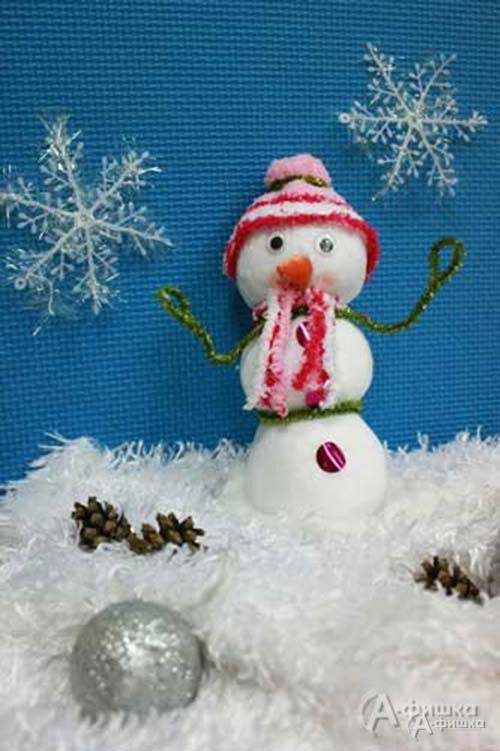 Мастер-класс «Снеговик из носка» в клубе «Шелковые Детки»: Детская афиша Белгорода