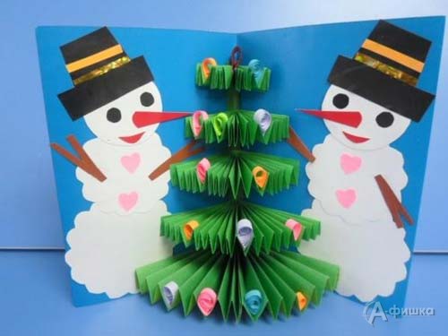 Мастер-класс «Снеговики возле елки» в клубе «Шелковые Детки»: Детская афиша Белгорода
