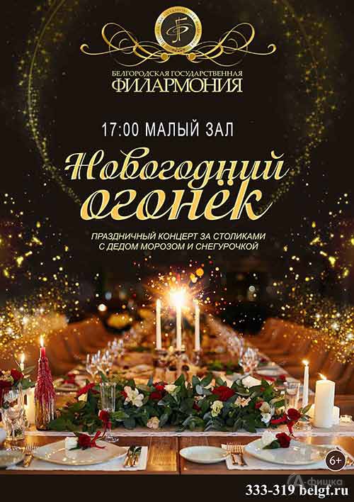 Праздничный концерт «Новогодний огонёк» в Малом зале: Афиша филармонии в Белгороде