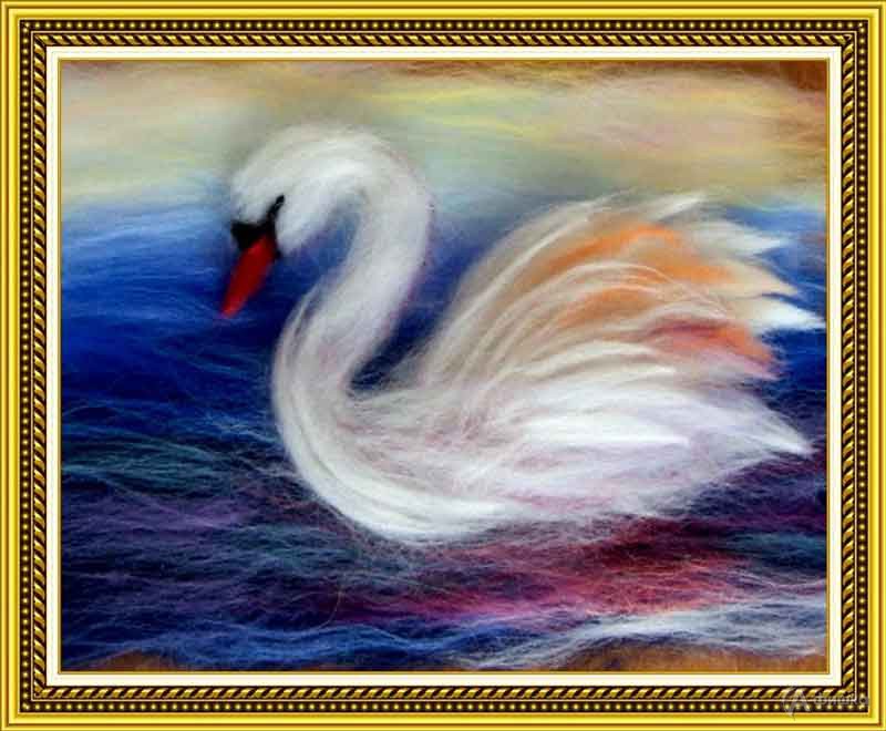 Мастер-класс по рисованию шерстью «Белый лебедь»: Детская афиша Белгорода
