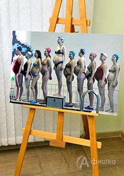 Фрагмент экспозиции выставки Сергея Воронина «100 Мадонн» в Белгороде