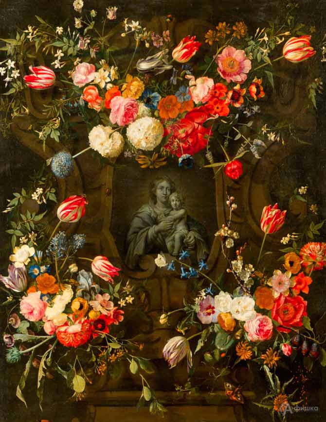 Франс Эйкенс, Эразм II Квеллин «Мадонна с младенцем, окруженные цветами»