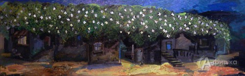 Дар «Родине» от художника Эльяса Айюба: картина «Небо, земля и жасмин»