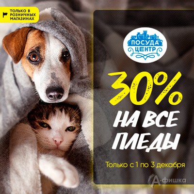 В &laquo;Посуда Центр&raquo; скидка на пледы