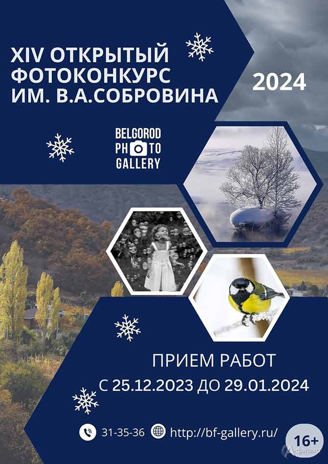 25 декабря 2023 года в Белгороде стартует XIV открытый фотоконкурс им. В.А. Собровина
