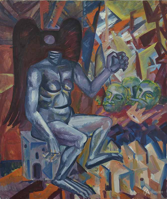 Смородинов А.В. (1955&nbsp;&mdash; 2007). Голова напрокат. 20&nbsp;в. Холст, масло. 98,5&times;83