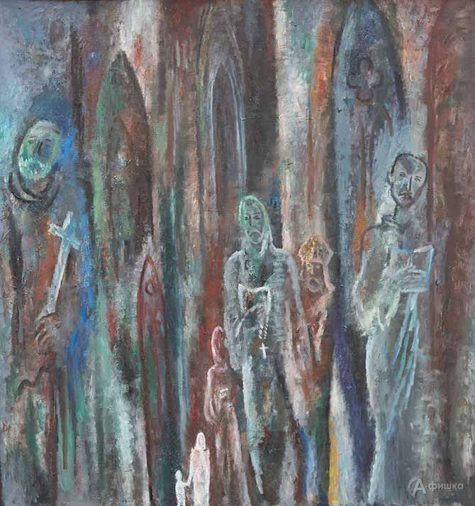 Тюленев Виталий Иванович (1937-1996). Кельнский Собор. 1985. холст. масло. 99,5&times;95