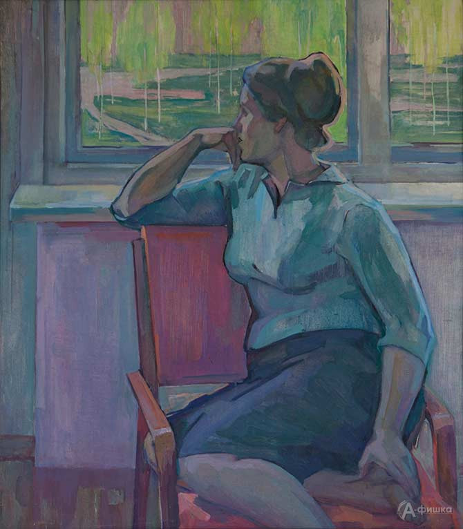 Хегай И.Н. (1930-2011) Женщина в&nbsp;кресле. 1960-е&nbsp;гг. Холст, масло. 114&times;99