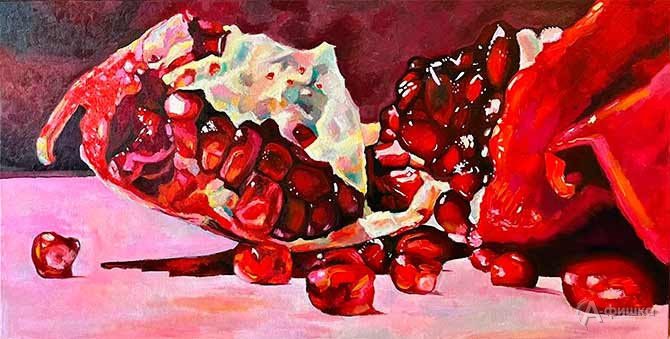 Аргишти Дудук &laquo;Сочный гранат&raquo;, холст, масло.