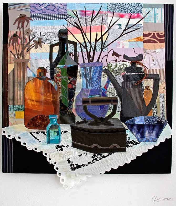 Валентина Бочарова &laquo;Зимний натюрморт&raquo;, текстиль, шитьё.