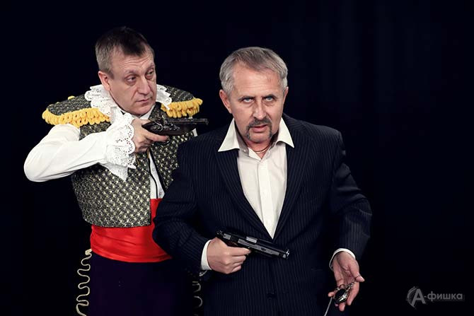 Юрий Чуеы и Евгений Крамской в постановке «Не всё коту Масленица»