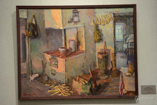 Рязанцев Юрий Анатольевич &laquo;Деревенский интерьер&raquo;  2025 г. холст, масло 84х109