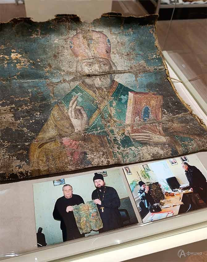 Фрагмент экспозиции выставки &laquo;Духовная сила земли Грайворонской: краеведение и православная культура&raquo;.