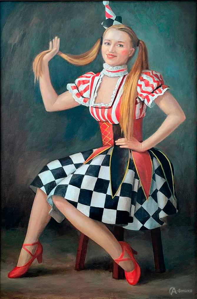 Андрей Крайнов, &laquo;Анастасия Замараева, актриса БГАДТ имени Щепкина&raquo;, холст, масло.