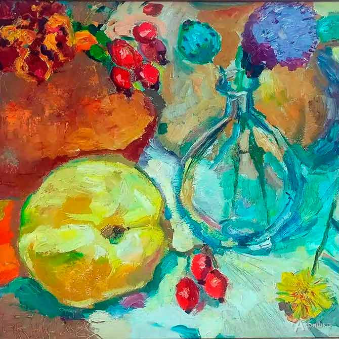 Михаил Мартынов, &laquo;Нотки барбариса&raquo;, двп, масло.