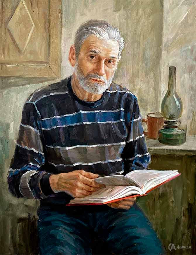 Владимир Нестерков &laquo;Сергей за&nbsp;чтением&raquo;, холст, масло.
