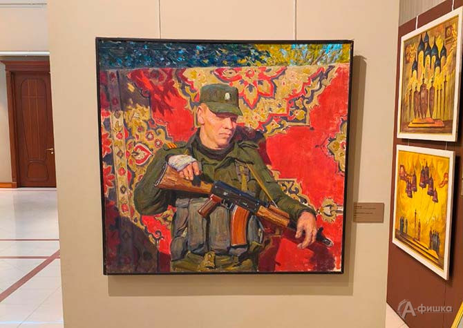 Крюков Алексей Александрович. &laquo;Ополченец Максим&raquo;. 2015, холст/масло, 100x106.