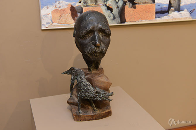 Тугаринов&nbsp;Д.&nbsp;Н.&nbsp;Портрет Степана Нефедова (Эрьзи). 2001. Бронза, дерево.