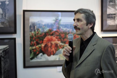 Владимир Гончаров на открытии персональной выставки «Китай глазами художника» в выставочном зале «Родина» в Белгороде