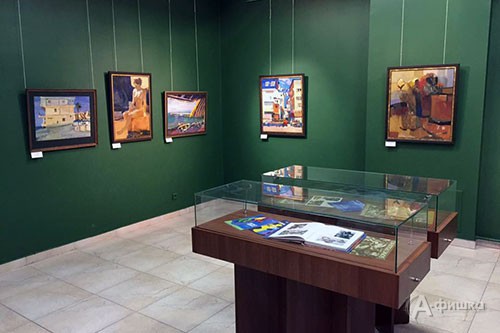 Фрагмент экспозиции выставки Бориса Грошенко в выставочном зале «Родина»
