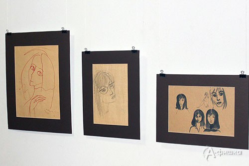 Фрагмент экспозиции выставки Нади Рушевой в Белгороде