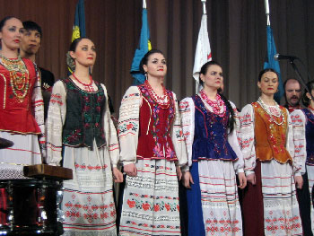 Кубанские казаки в Белгороде