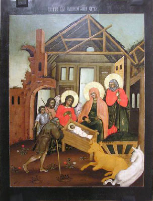 «Ярославская икона VIII века» в Белгороде: Икона Рождества Христова
