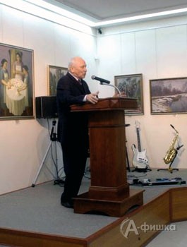 Председатель Белгородской областной Думы А.Я. Зеликов на открытии выставки в Белгороде