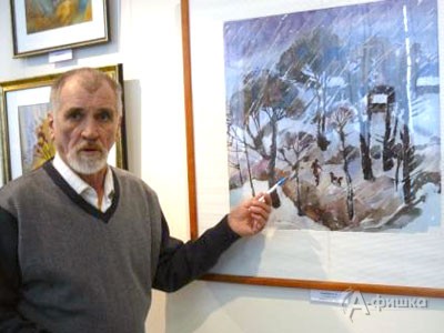 Старооскольский художник Анатолий Галюзин рассказывает о сложной акварельной технике