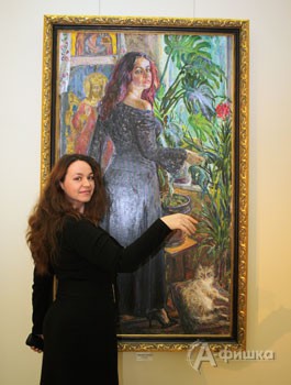 Дочь Б. Пупынина Мария и её портрет (фото специально для «А-фишки»)