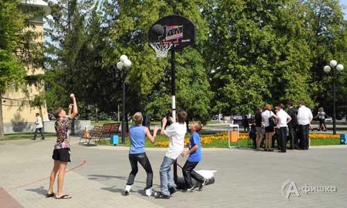 Показательные выступления юных спортсменов на фестивале спорта в Белгороде