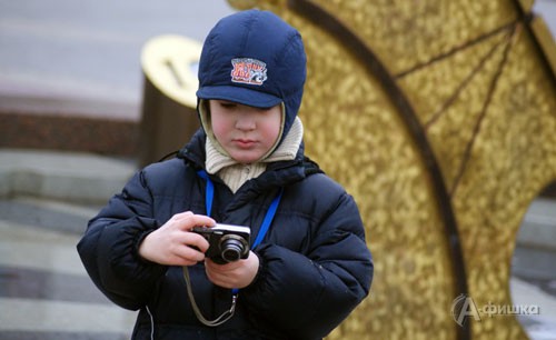 Юный участник новогоднего фотокросса в Белгороде