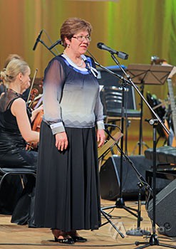 Ведущая концерта Наталья Гирявенко