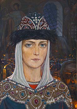 И. Глазунов «Княгиня Евдокия в храме»