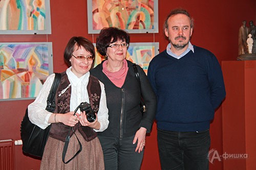 Друзья художника Смородинова на открытии выставки в Белгороде
