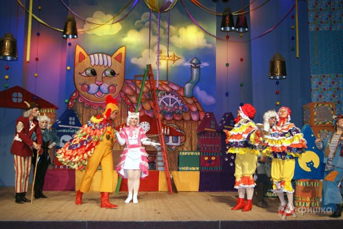 Сцена из спектакля Детского музыкального театра ДШИ № 1 г. Белгорода «Кошкин дом»