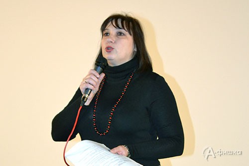 Инициатор проведения городского патриотического киноурока Ольга Лобач, директор кинотеатра «Радуга»