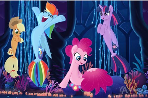 Кадр из анимационного фильма «My Little Pony в кино» 