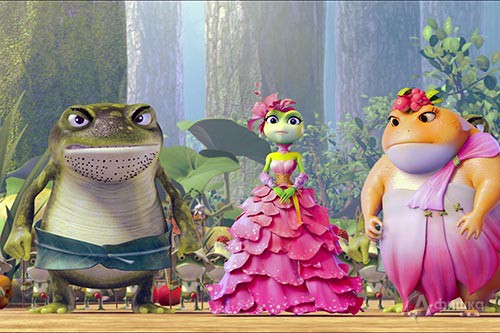 Кадр из мультфильма «Принцесса-лягушка: Тайна волшебной комнаты»